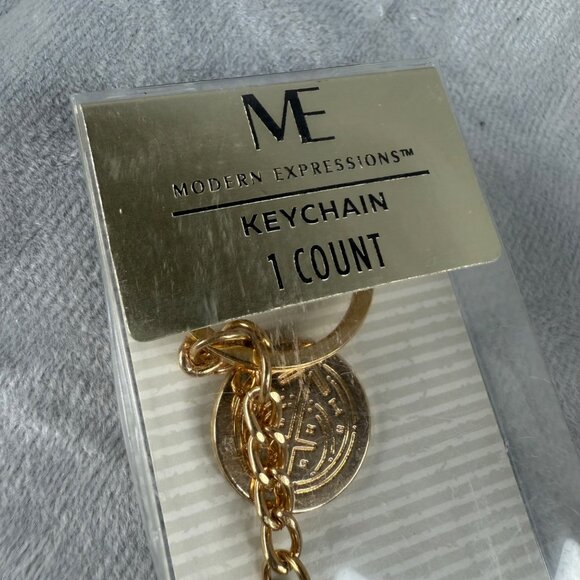 Sagittarius Zodiac Sign Keychain By Modern Expressions Green Gold Colors - Picture 6 of 16